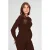 LOVE2WAIT aansluitende zwangerschaps longsleeve – donkerbruin