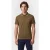 G-Star Chest Logo Striped Polo Dark Olive