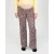 LOVE2WAIT straight regular waist zwangerschaps casual broek met panterprint bruin