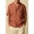 Sissy-Boy linnen regular fit overhemd met print – donkerrood