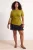 Trendyol Curve Dames Groen Effen Kort Regular fit Grote maten Blouses