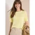 Cecil Dames Shirt met print in linnenlook in Geel