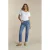 Red Button high waist straight leg jeans Kate medium blue denim