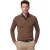 Poloshirt Cavallaro bruin merinowol