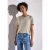 Street One Dames Shirt met tekst in Beige