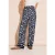 Street One Dames Satijnen broek met print in Blauw