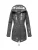 Marikoo lange dames gewatteerde jas Abendsternchen met afneembare capuchon