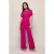 Mart Visser wide leg high waist pantalon roze