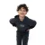 No Way Monday oversized hoodie met tekst – donkergrijs/lichtblauw