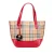 Vintage Geruite Leren Tote