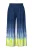 Ulla Popken Broek  opaal / donkerblauw / citroengeel