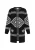 IZIA Gebreid vest  zwart / wit