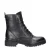 Tamaris leren veterboots zwart
