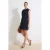 TRENDYOLMİLLA Dames Donkerblauw Effen Kort / Mini Mouwloos Casual Blousejurk Jurken