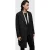AllSaints Brock Pinstripe Coat Black