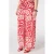 MS Mode wide leg regular waist broek rood