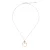 Orphelia ‘Mada’ Dames 925 Sterling Zilveren Ketting met Hanger – Zilver/Roze ZK-7389