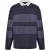 Timberland Heren Gestreept Rugby Poloshirt met Lange Mouwen (Zwart)