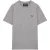 Lyle & Scott Effen Grijs Geborduurd T-shirt Met Ronde Hals