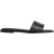 Calvin Klein Round Flat Sandal Leather Triple Black