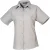 Premier Dames/Dames Popeline Blouse met Korte Mouwen (Zilver)