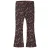 NAME IT MINI regular fit flared gebreide gebloemde legging – donkerbruin