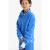 Anytime teddy fleece schipperstrui blauw