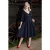 Topvintage exclusive ~ Loretta Lynn swing jurk in donker denim