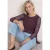 Shirt met 3/4-mouwen van mesh met print
