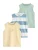 Next Shirt  pastelblauw / pasteelgeel / mintgroen / wit