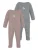 normani Rompertje/body  grijs / lichtgrijs / roze gemêleerd