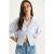 Gestructureerde Crop Shirt met Knopsluiting en Zak