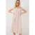 Textuur V-hals Midi-jurk met Knopsluiting