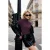 TRENDYOLMİLLA Dames Bordeaux Effen Lang Getailleerd Blouses