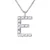 Ketting Diamonds 0.07 Cts alfabet letter “E” witte goud 18 Karaat