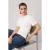 TRENDYOLMİLLA Dames Ecru Effen Kort Getailleerd T-shirts