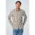 No Excess Shirt Allover Printed With Linen Offwhite