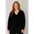 Base Level Curvy fijngebreid vest Yvonne zwart