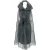 Moschino shift jurk met zwarte tule overlay