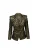 Balmain Metalen Brokaat Blazer in Gouden Acetaat