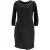 Boss By Hugo Boss Gedrapeerde Jurk in Zwart Polyester