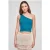 Urban Classics Ladies Cropped Asymmetric Top Watergreen