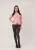 Elara Gebreide bodywarmer  rosa
