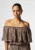 Aaiko Tiana Vis 523 T-shirt Korte Mouw 181031 Hazelnut