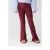Shoeby flared broek – donkerrood