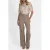 NIKKIE wide leg pantalon – beige