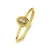 Lucardi Ring  goud / olijfgroen