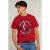 River Woods Normal Fit Basic T-shirt Bloody Mary Red