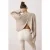 TRENDYOLMİLLA Dames Beige Effen Lang Regular fit Sweatshirts