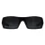 Oakley Wrap Heren Gepolijst Zwart Grijs Zonnebril